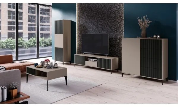 Skrinka RONJA taupe/čierna