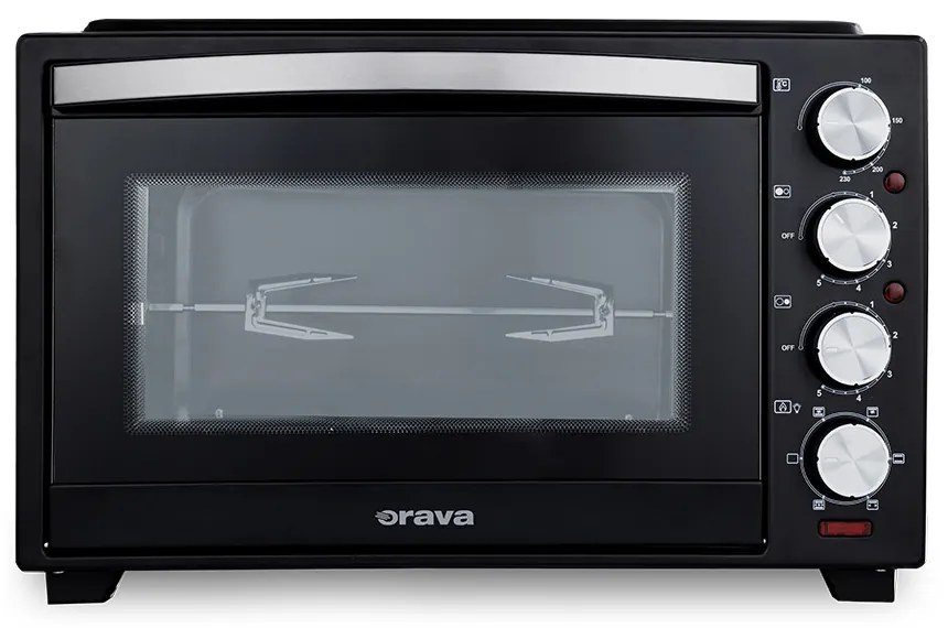 Orava Elektra-C38 elektrická rúra s dvojplatničkovým sklokeramickým varičom, 38 l