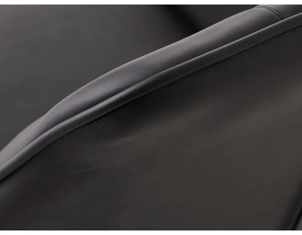 Tmavosivé čalúnené jedálenské kreslá v súprave s podrúčkami 2 ks Nolan Square – Unique Furniture