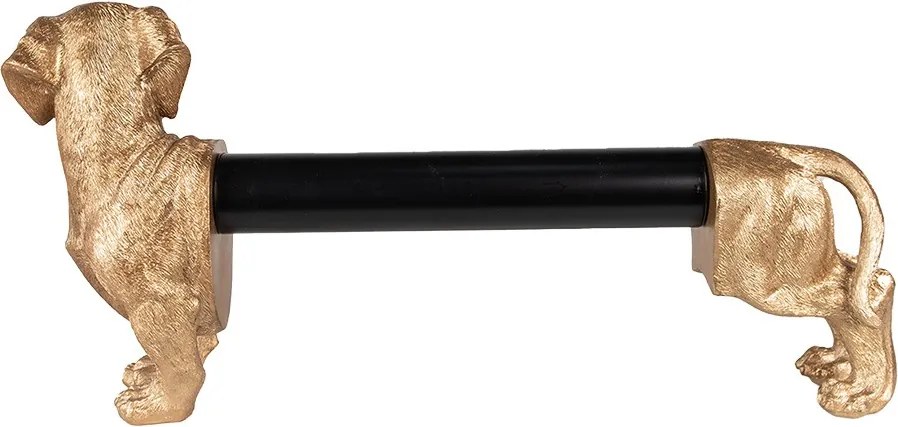 Stojan na kuchynské role jazvečík Dog Gold - 46*15*21 cm