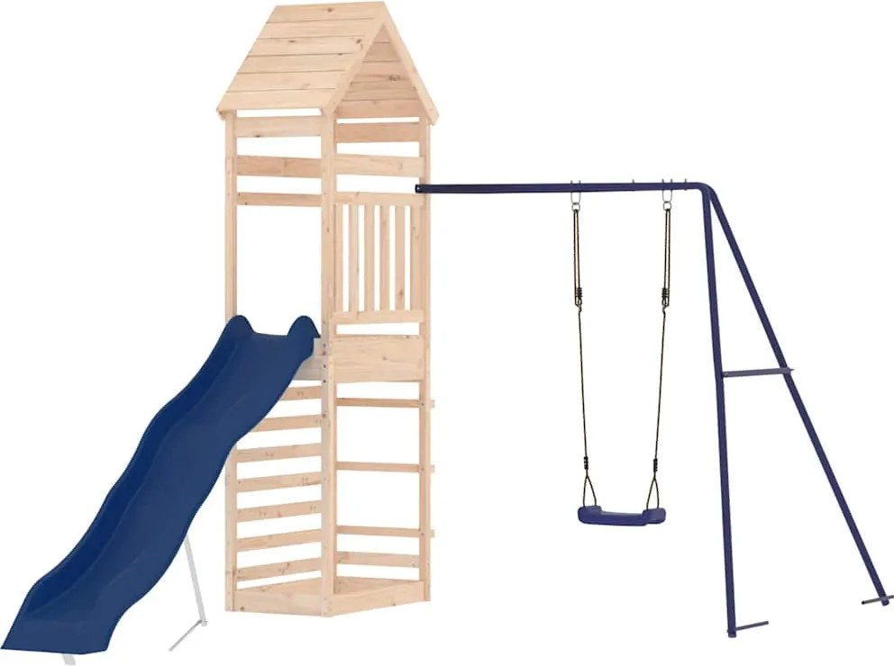 vidaXL Vonkajšia súprava na hranie masívna borovica