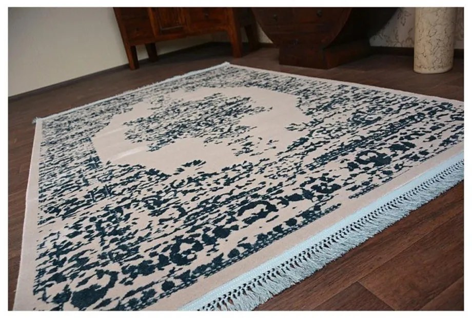 Luxusný kusový koberec akryl Bond modrý 100x300cm