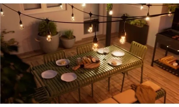 Nanoleaf NF084K02-20SLO - LED RGBWIC Stm. reťaz GIRLANDA 20xLED 15m Wi-Fi IP65