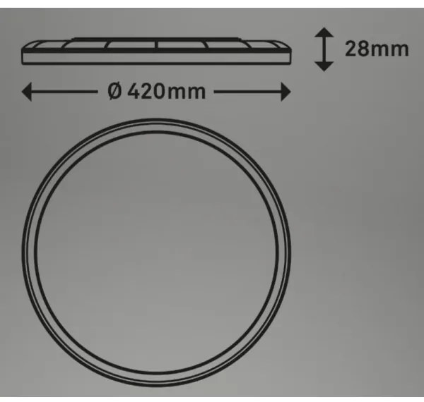Briloner 7080-015 - LED Stmievateľné svietidlo SLIM LED/22W/230V 2700-6500K + DO