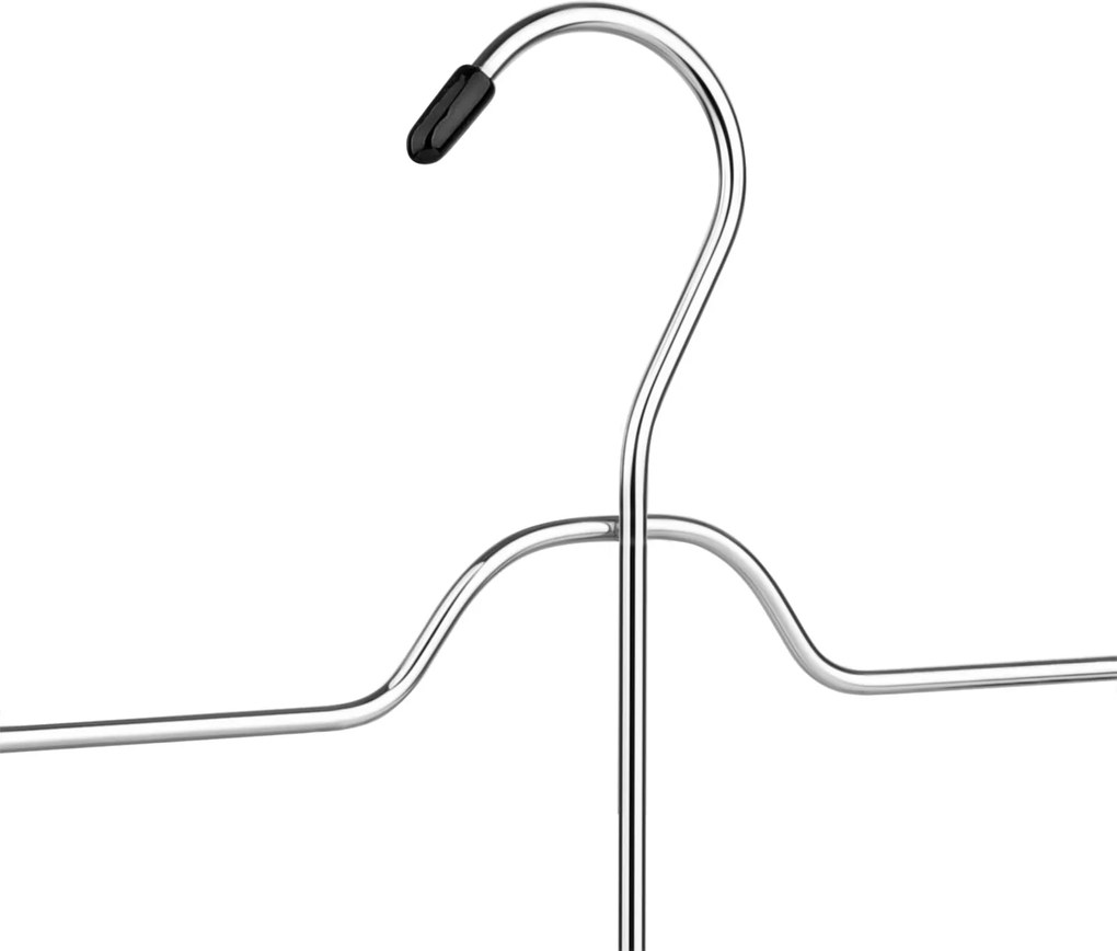 Sada 4-úrovňových kovových vešiakov na nohavice 3 ks