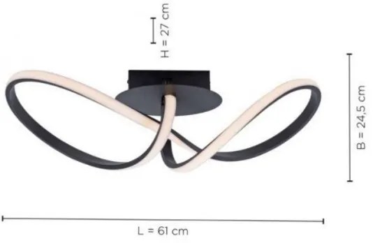 Leuchten Direkt 15403-18 - LED Stmievateľný prisadený luster MARIA LED/16W/230V