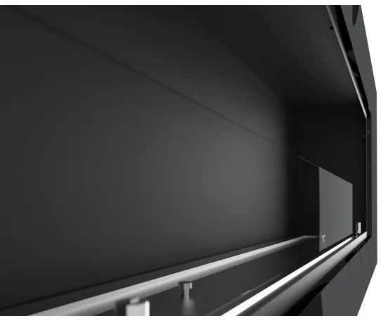 InFire - Vstavaný BIO krb 49x120 cm 3kW čierna