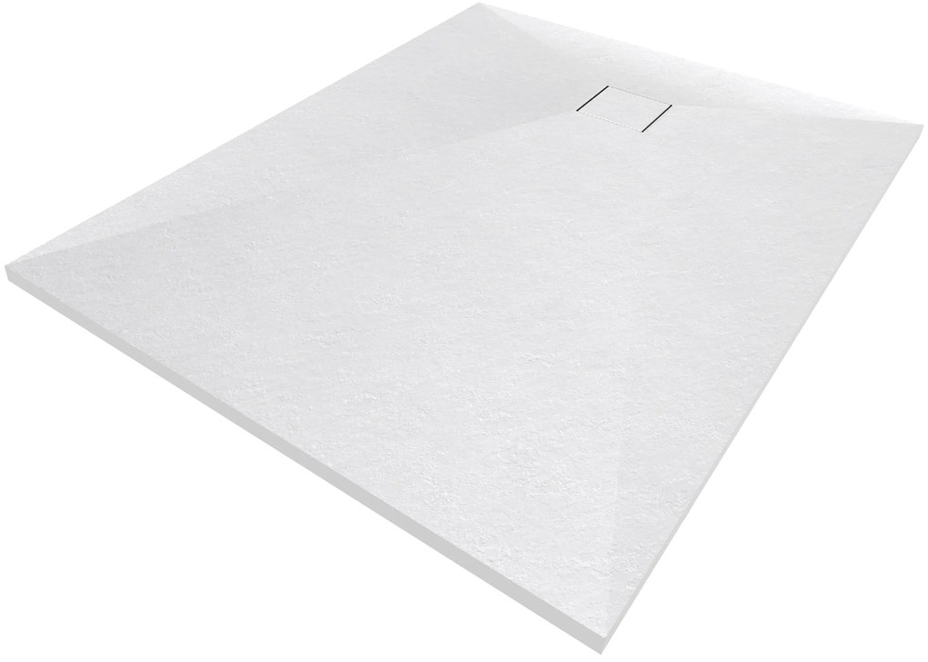 Gamma Erga Oldaf, SMC obdĺžniková sprchová vanička 100 x 80 cm, biela matná, ERG-GMA-OL-80100