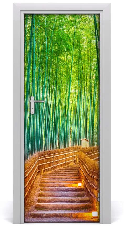 Fototapeta samolepiace na dvere bambusový les 85x205 cm