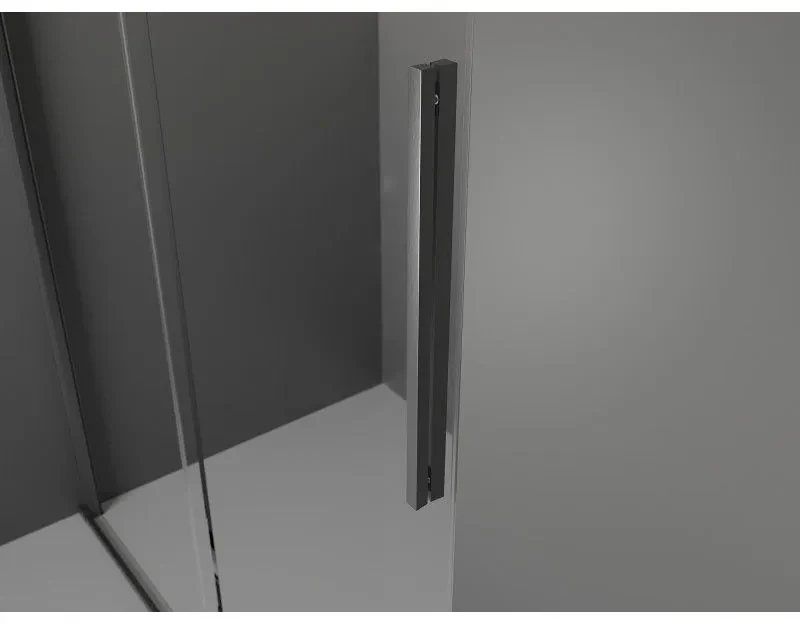 Mexen Velar, posuvné dvere do otvoru 110x200 cm, 8mm číre sklo, grafitová matná, 871-110-000-01-66