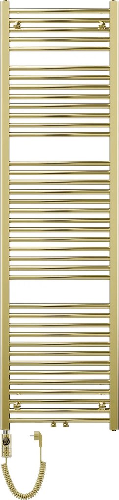 Mexen Ares, elektrické vykurovacie teleso 1800x500 mm + vykurovacia tyč 900 W, zlatá lesklá, W102-1800-500-2900-50