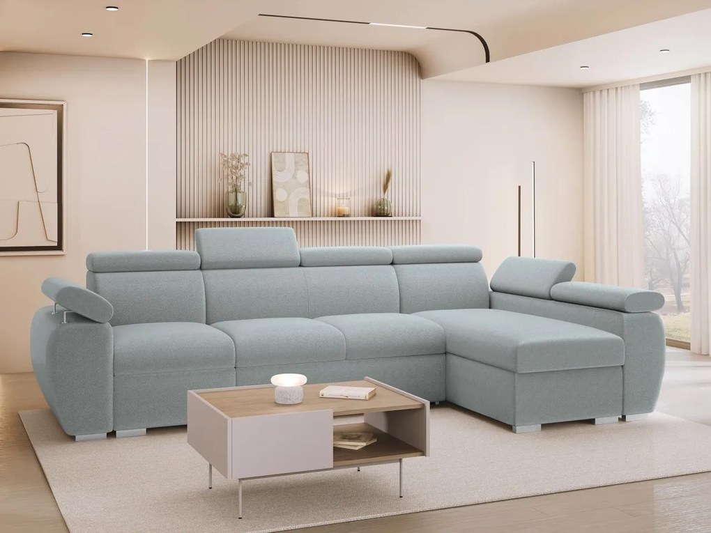 Rohová rozkladacia pohovka Giza LCP, Strana: Pravá - 1p(65)+2r+LCp, Dostupné poťahy: Aragon 93