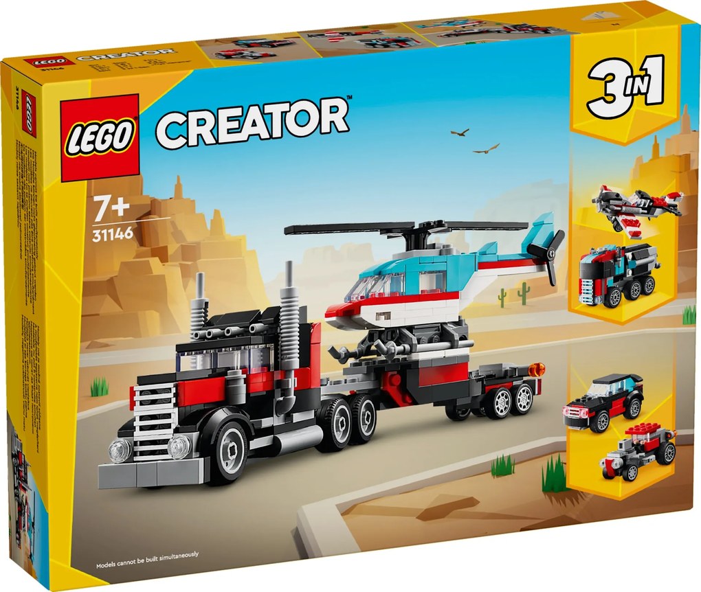 LEGO Creator 3v1 – Kamión s helikoptérou