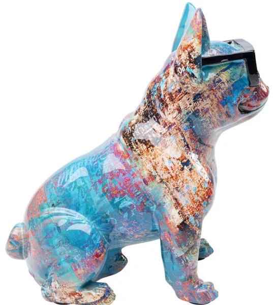 Farebná dekoračná socha psa