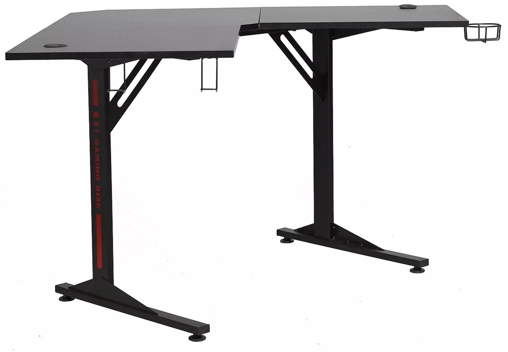 Rohový písací stôl APPEAL 120 cm čierny