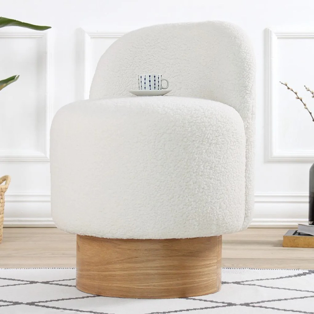Taburetka Monre Teddy White