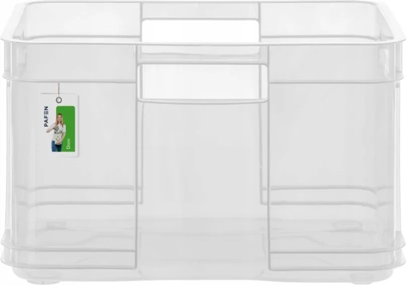 Keeeper Úložný box pre domácnosť aj dielňu, BRUNO M, 16L, 35 x 27 x 21 cm, transparentný