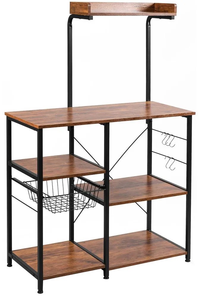 Policový stojan s košom