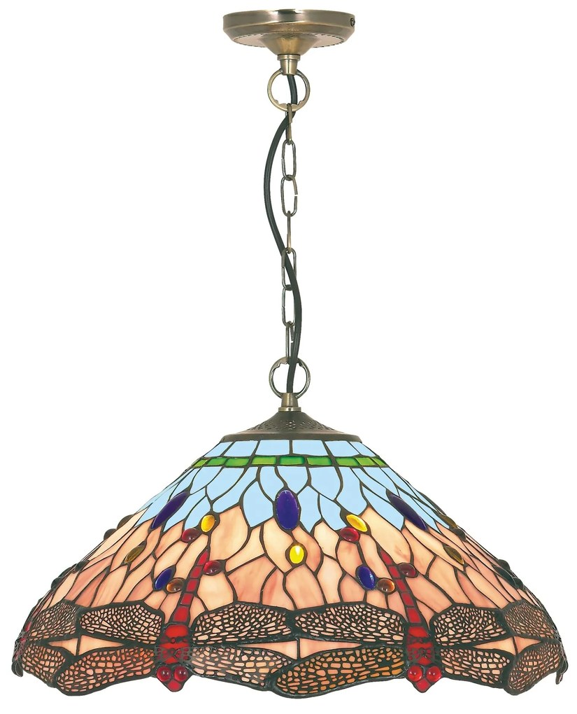 VÁŽKA SKY Tiffany luster do obývačky