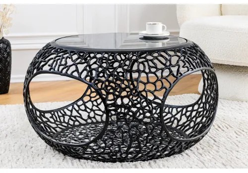 Konferenčný stôl Spin 44506 Ø75cm Aluminium Black - Komfort-nábytok