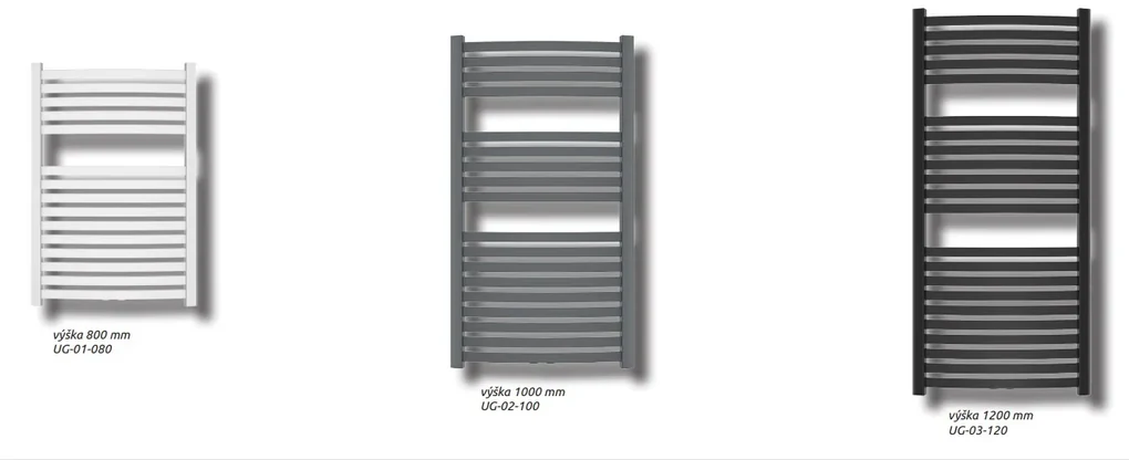 Invena Invena, kúpeľňový rebríkový radiátor 540x800 mm 404W, biela, UG-01-080-A