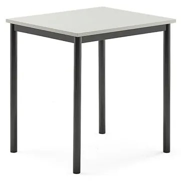 Stôl SONITUS, 700x600x720 mm, HPL - šedá, antracit