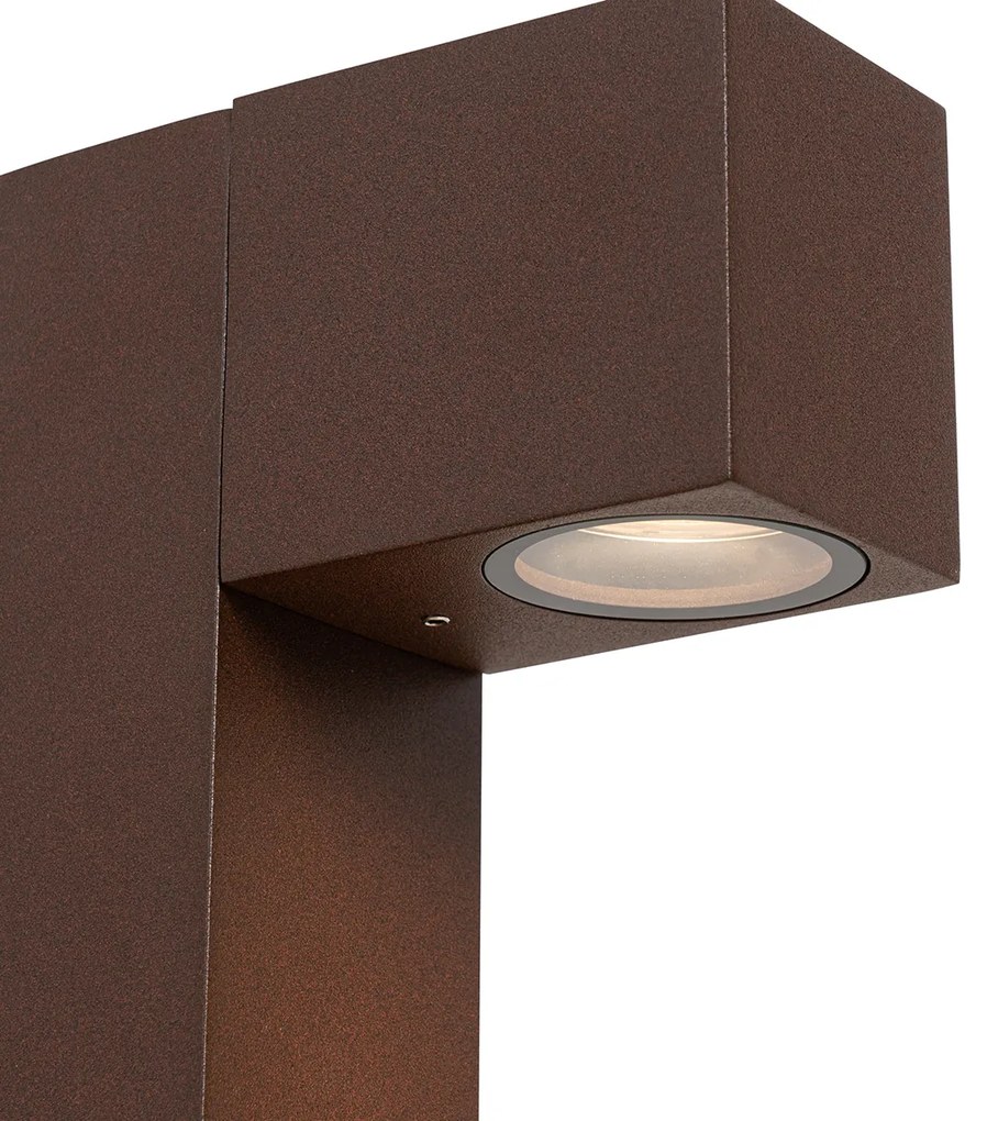 Priemyselná stojaca vonkajšia lampa hrdzavohnedá 65 cm IP44 - Baleno
