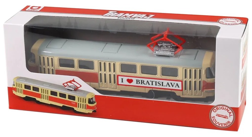 RAPPA Kovová električka na spätný chod Tatra T3 - BRATISLAVA - 16 cm