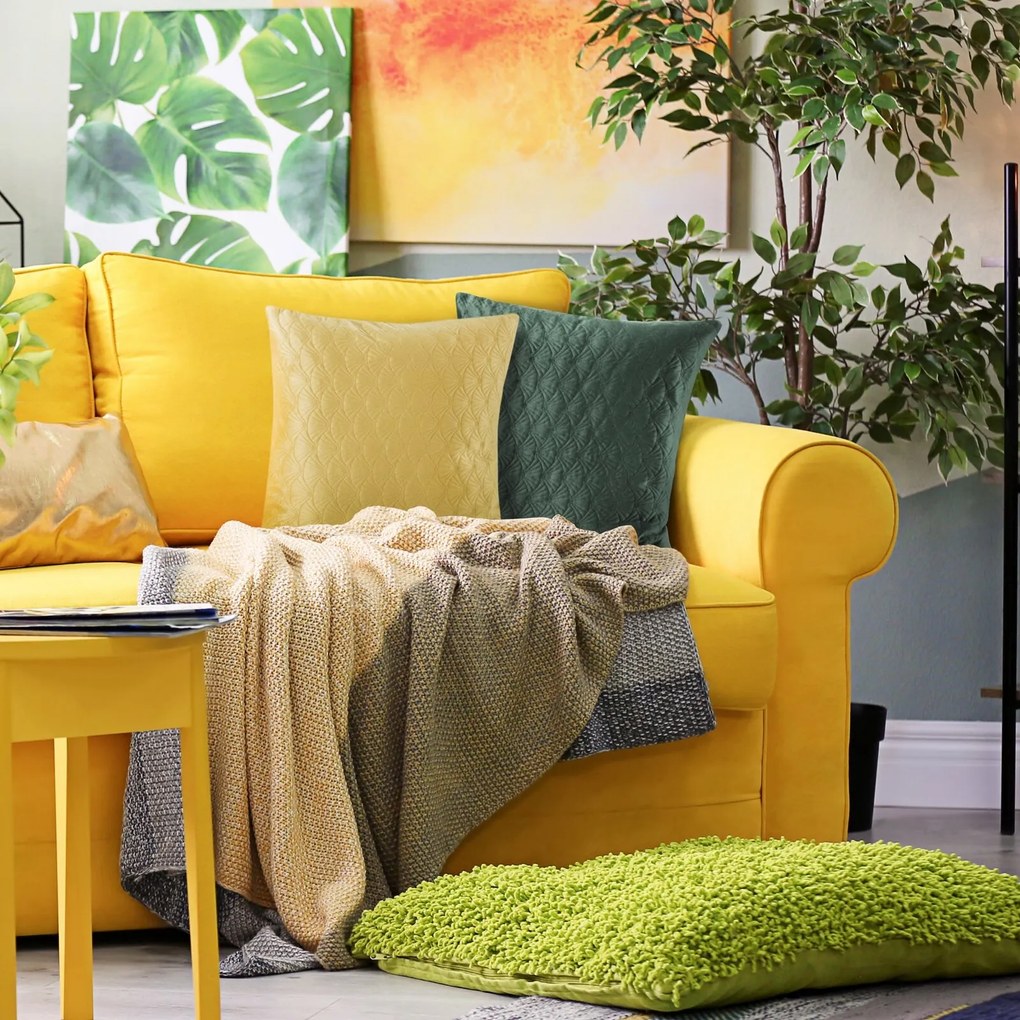 DEKORAČNÁ OBLIEČKA NA VANKÚŠ SID 45X45 CM ČIERNA