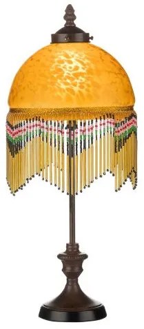 Žlto zlatá retro lampa do obývačky pearl 52*20