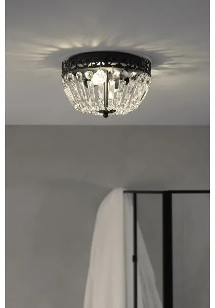 Markslöjd 108598 - Stropné svietidlo ETIENNE 2xE14/40W/230V čierna