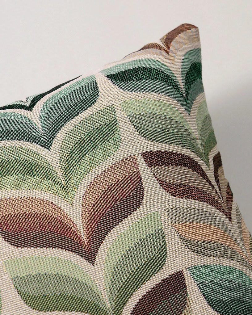 Karin - jednoduchá obliečka, 60x40cm farba produktu zelená látka zapletaná, vzorované