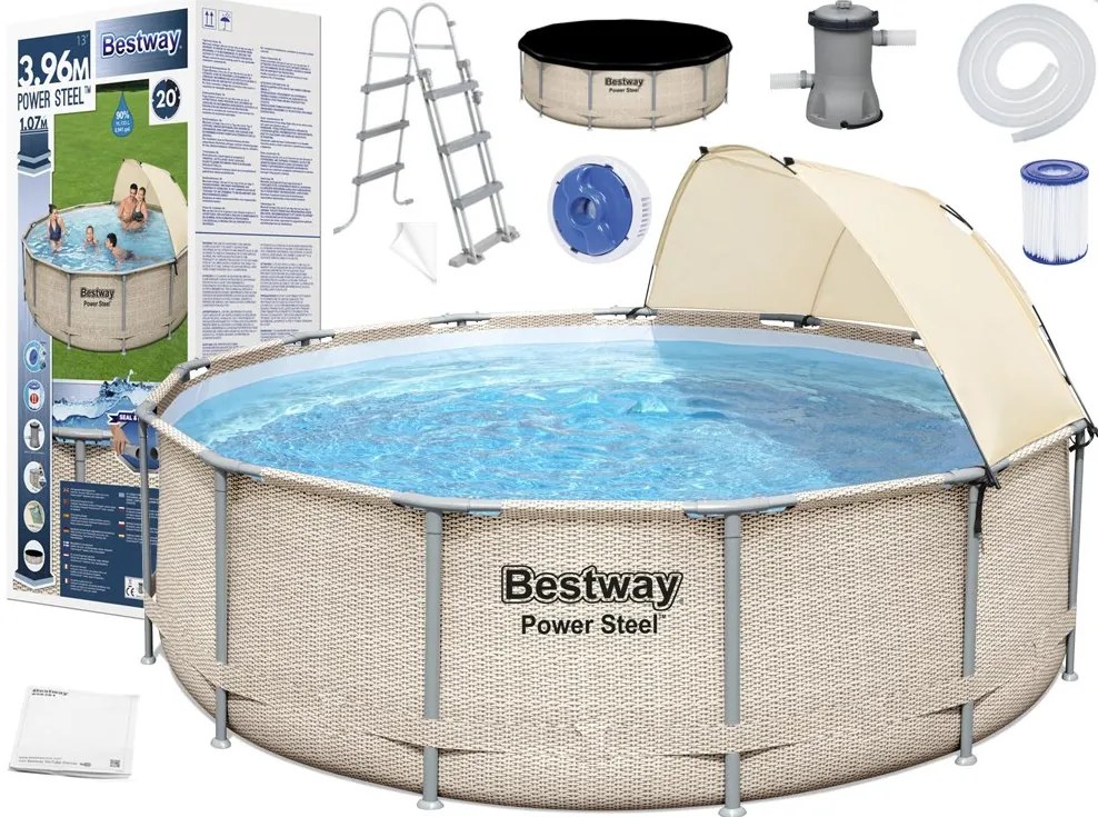 Bestway BESTAWAY Zastrešený bazén 396x107cm 5614V