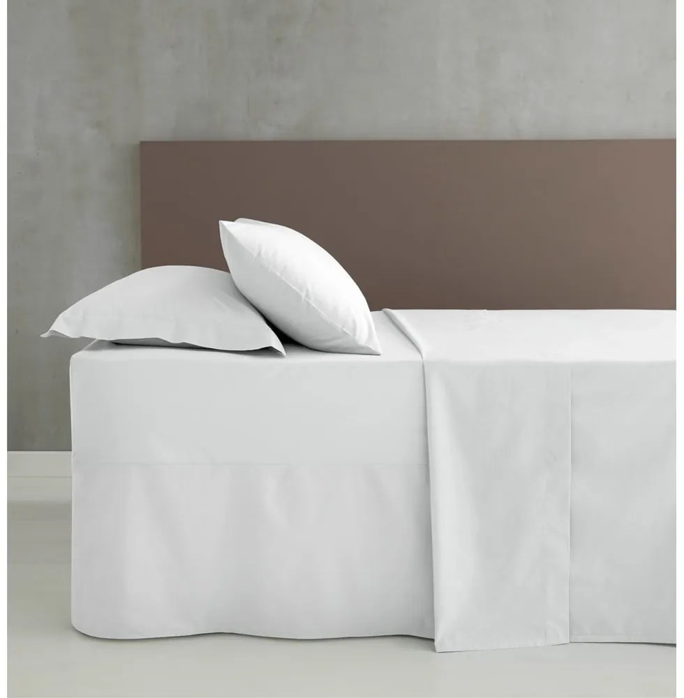Biely perkálový poťah na rám postele 90x190 cm Easy Iron Percale – Catherine Lansfield