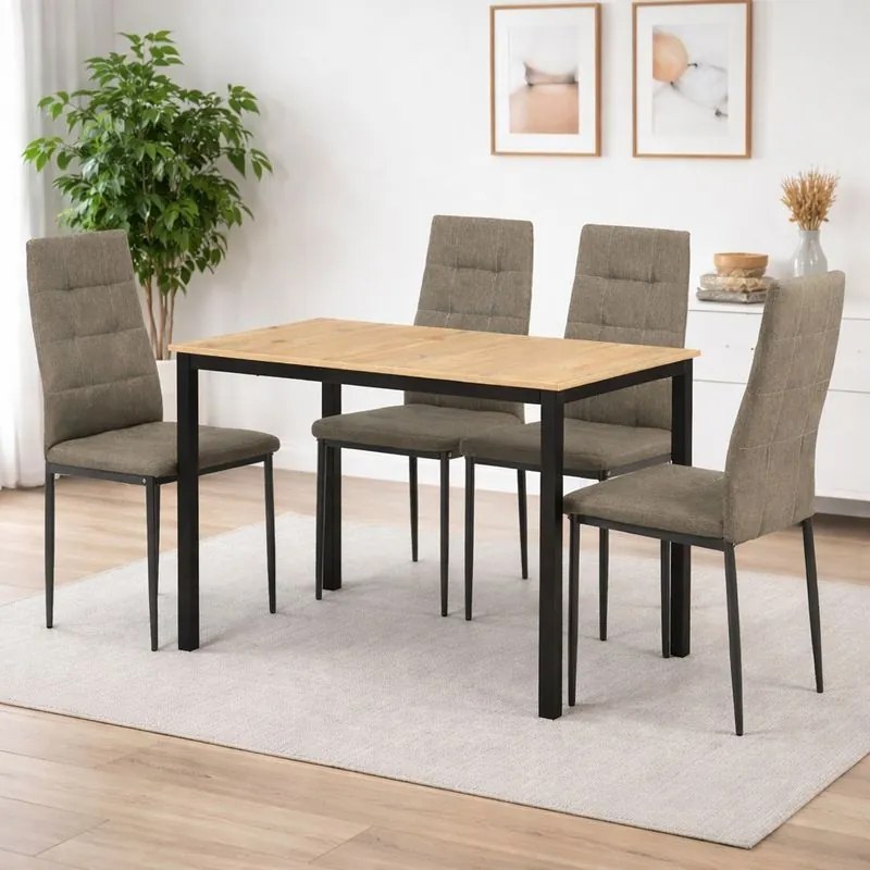 Moderný jedálenský set AUTRON v dekore divoký dub