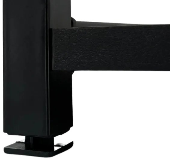 Priemyselný regál 50 cm, 6 políc, čierny / dub craft