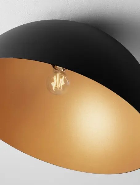 LED čierno-zlaté dizajnové stropné svietidlo Onia 50