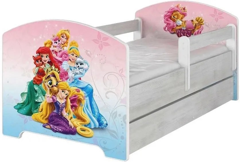 MAXMAX Detská posteľ Disney - PALACE PETS 140x70 cm