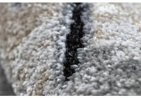 Moderný koberec COZY 8876 Rio - Štrukturálny, dve vrstvy rúna sivá Veľkosť: 160x220 cm