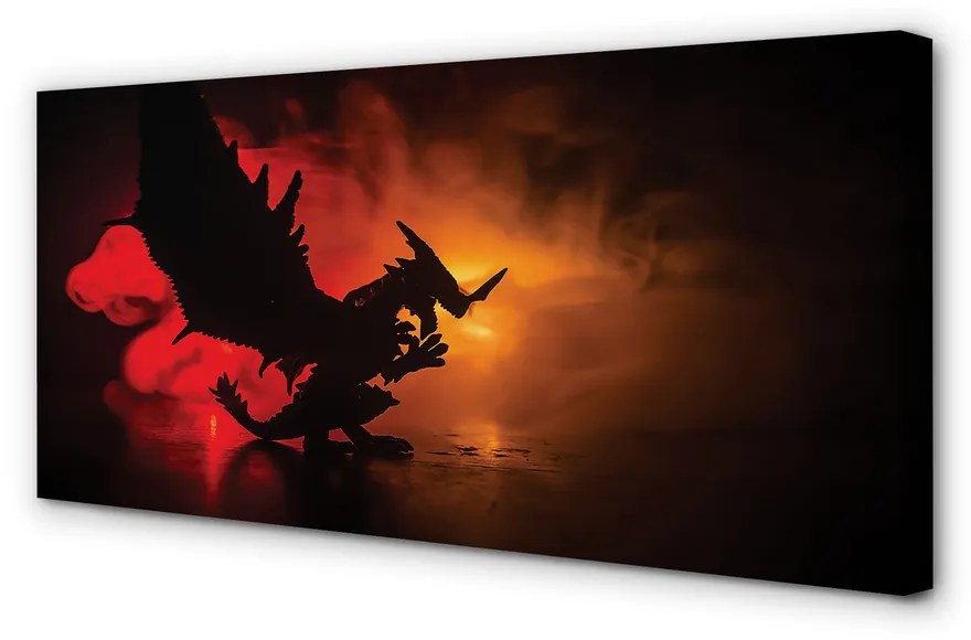 Obraz canvas Čierny drak mraky 120x60 cm