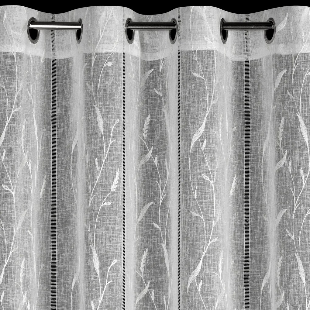 ZÁCLONA NA KRÚŽKOCH MELODY 140X250 CM VZOROVANÁ