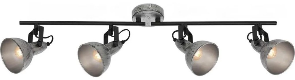 Briloner 2049-044 - Bodové svietidlo RETRO 4xE14/40W/230V šedá