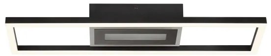 Brilliant-LED RGBW stmievateľné stropné svietidlo BESSON LED/20W/230V 3000-6500K čierna + diaľkové ovládanie
