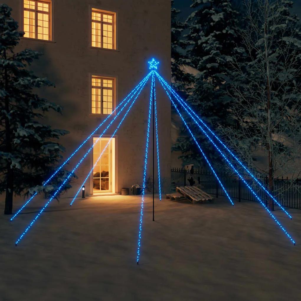 Svetlá na vianočný stromček interiér exteriér 800 LED modré 5 m 328753