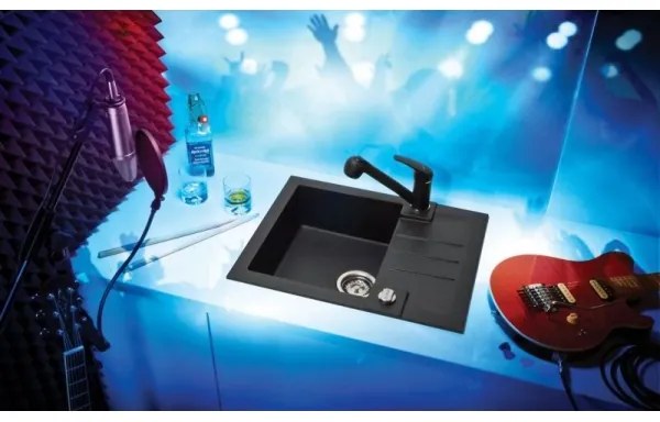 ALVEUS 1090951 - Kuchynský drez ROCK 59,5x47,5 cm granit/čierna