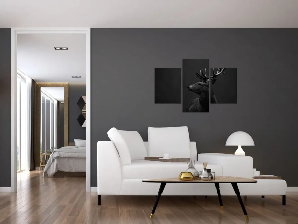 Obraz - Portrét jeleňa (90x60 cm)