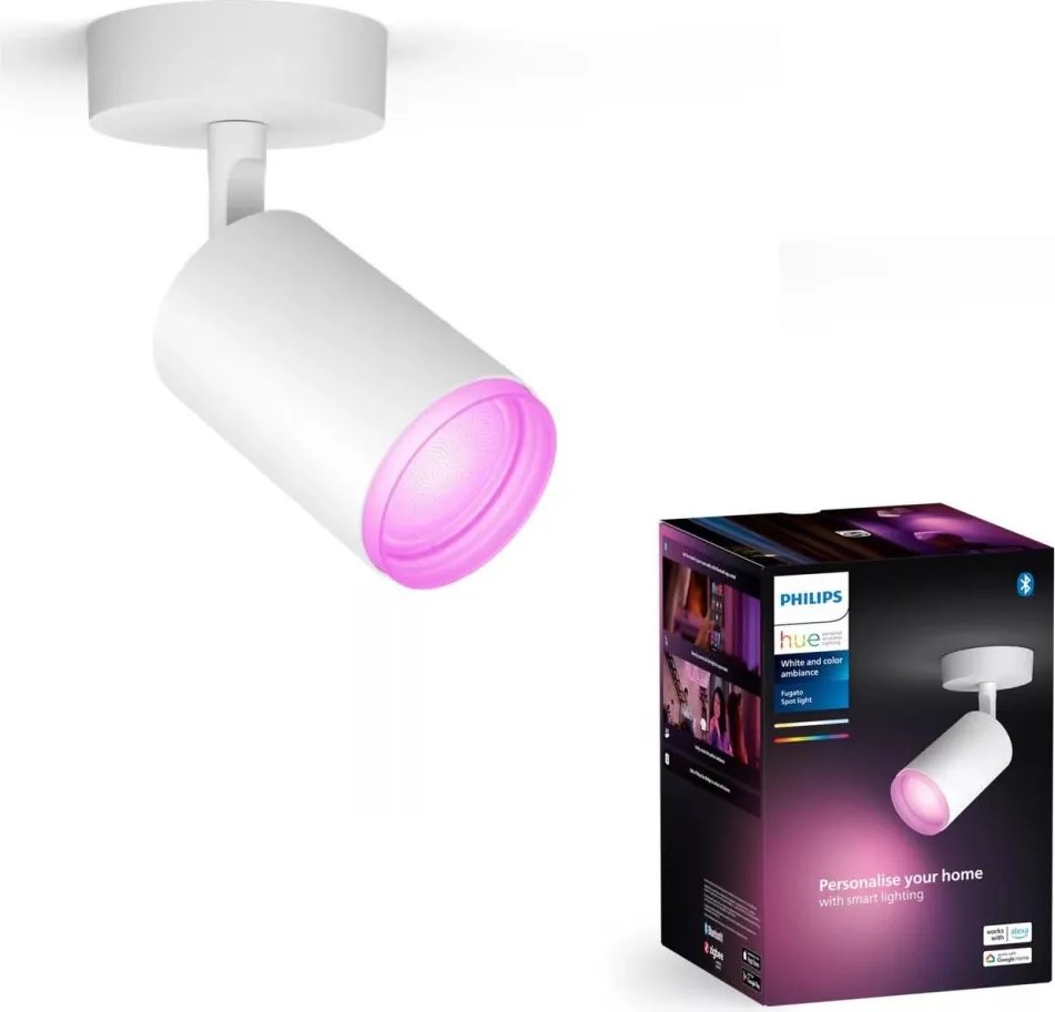 Philips - LED RGBW Stmievateľné bodové svietidlo Hue FUGATO 1xGU10/4,2W/230V biela