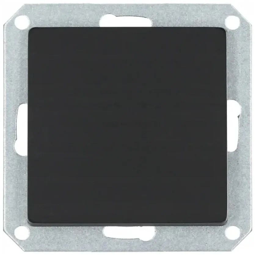 Spínač 1-pólový MEDIUM black 33500