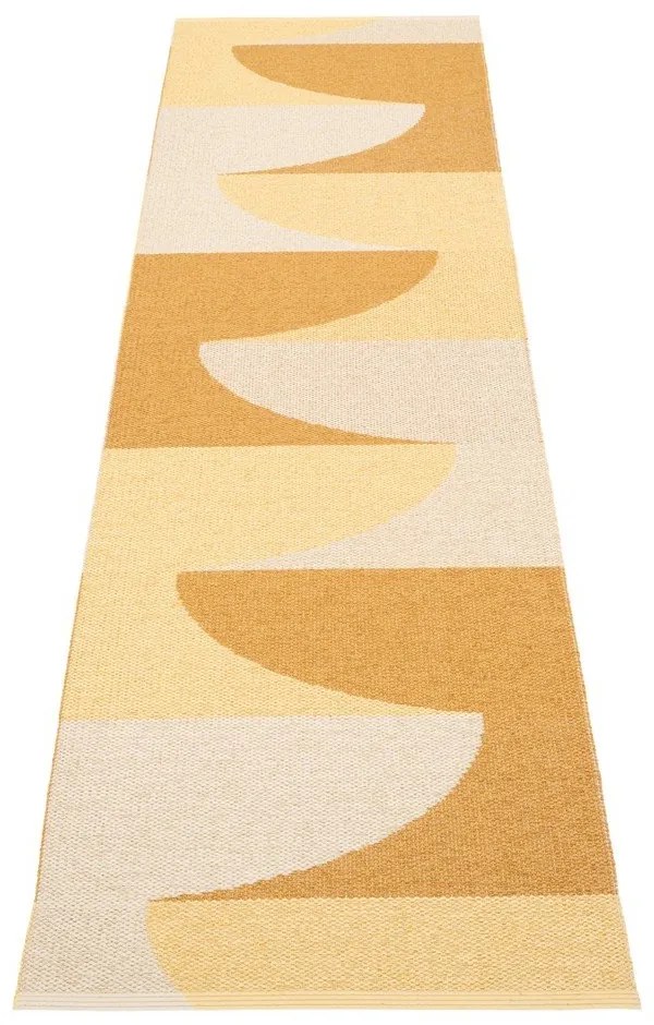 Okrovožltý vnútorný a vonkajší behúň 70x270 cm Hill Ochre Pale Yellow – Pappelina