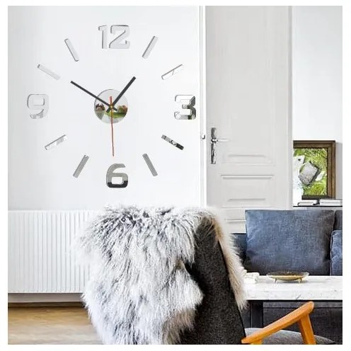 Nalepovacie nástenné hodiny z akrylu – moderné 3D plexi hodiny | SENTOP X0089